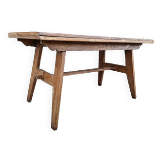 Table vintage René Gabriel, meuble ancien dit de sinistrés