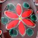 Magnificent decorative plate or fruit bowl signed Vallauris vintage.