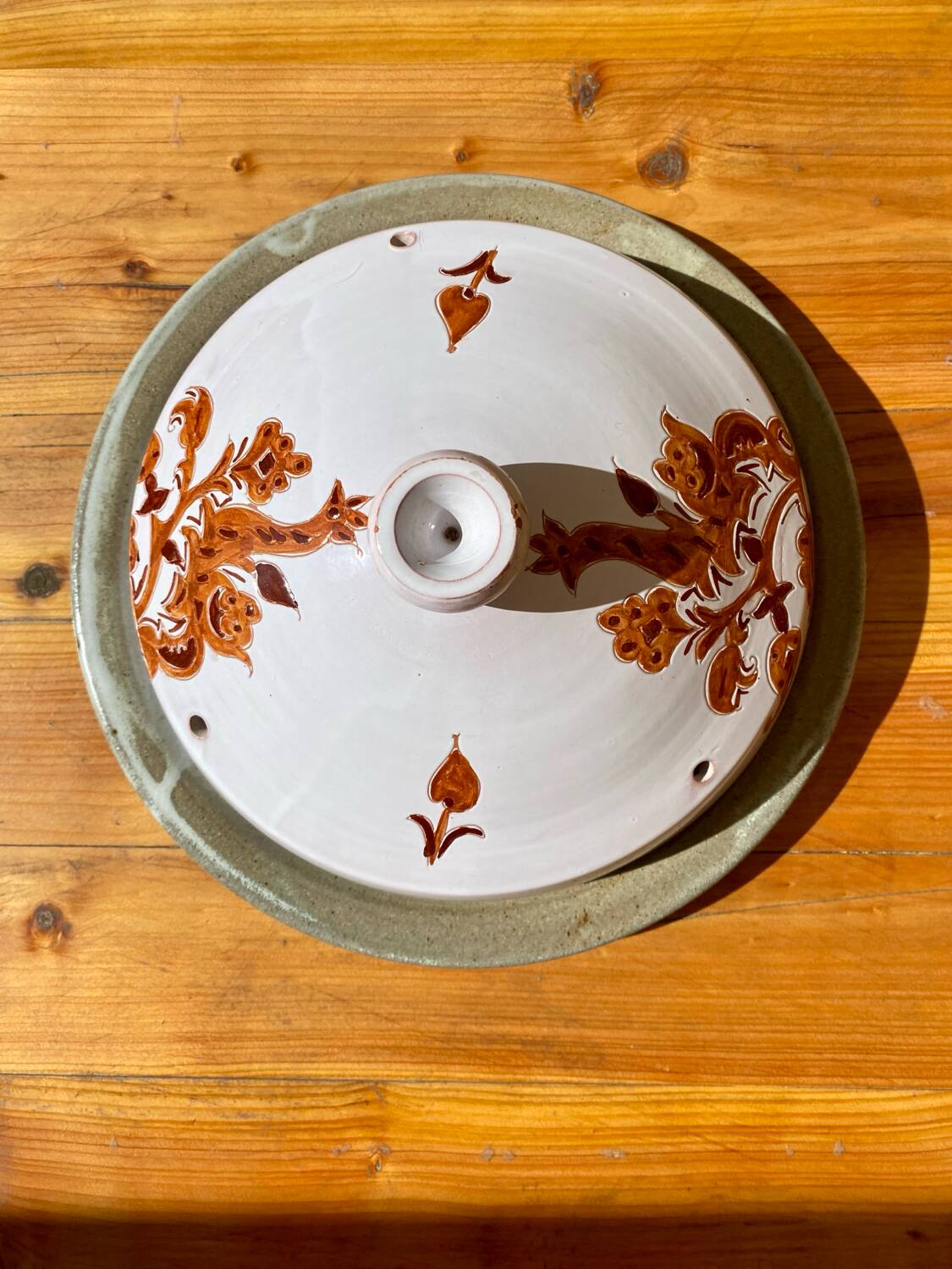 Handmade ceramic cheese bell