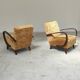 Pair of Art Deco armchairs H410 Type C by Jindrich Halabala for UP Zavody