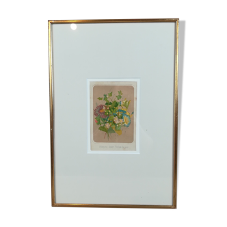 Framed botanical illustration - hawthorn &co