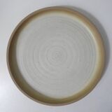 9 assiettes plates en grès vintage