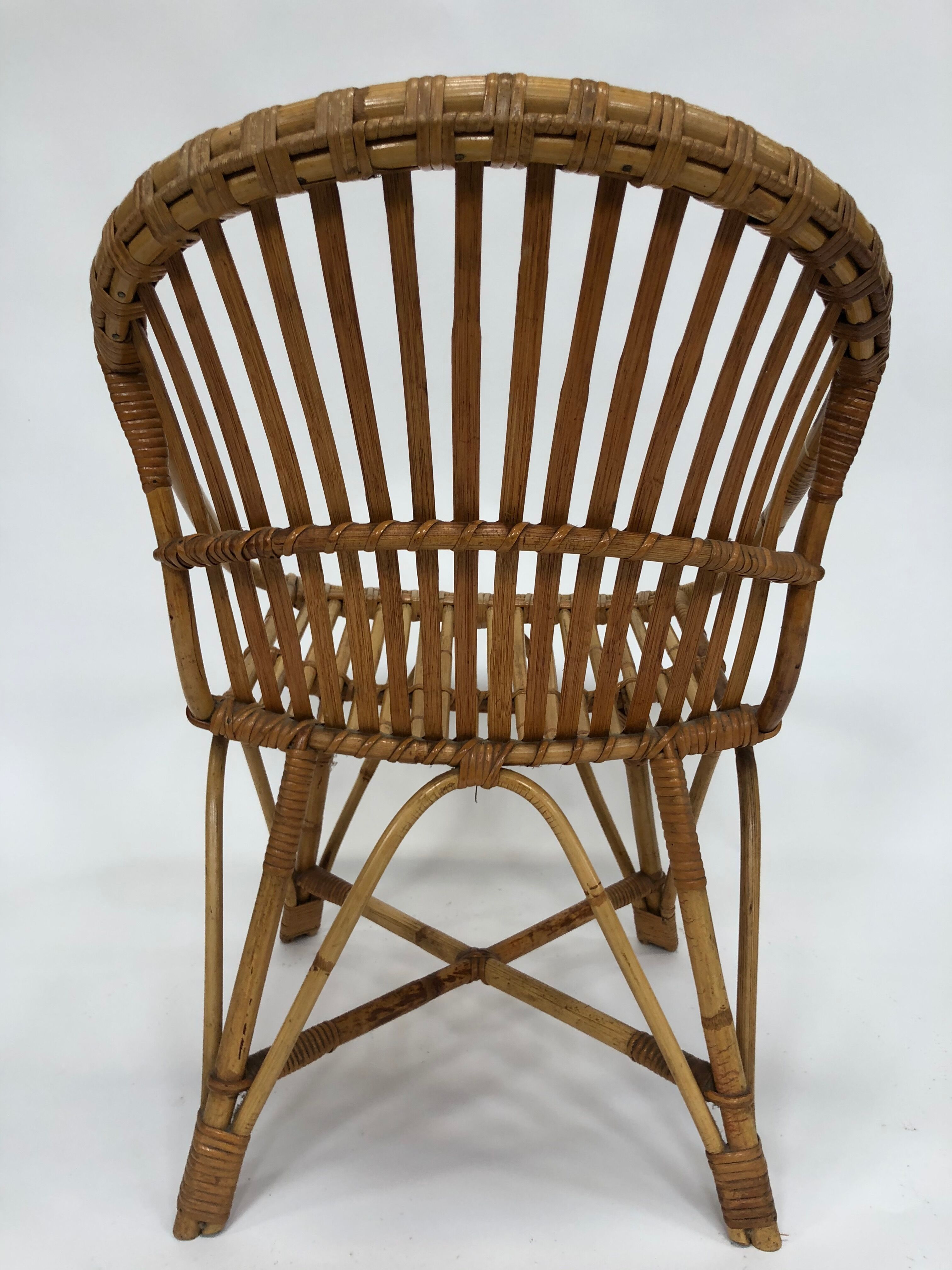 Rohe Noordwolde rattan chair, 1960, Netherlands