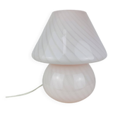 Pink mushroom lamp, Murano glass, vintage