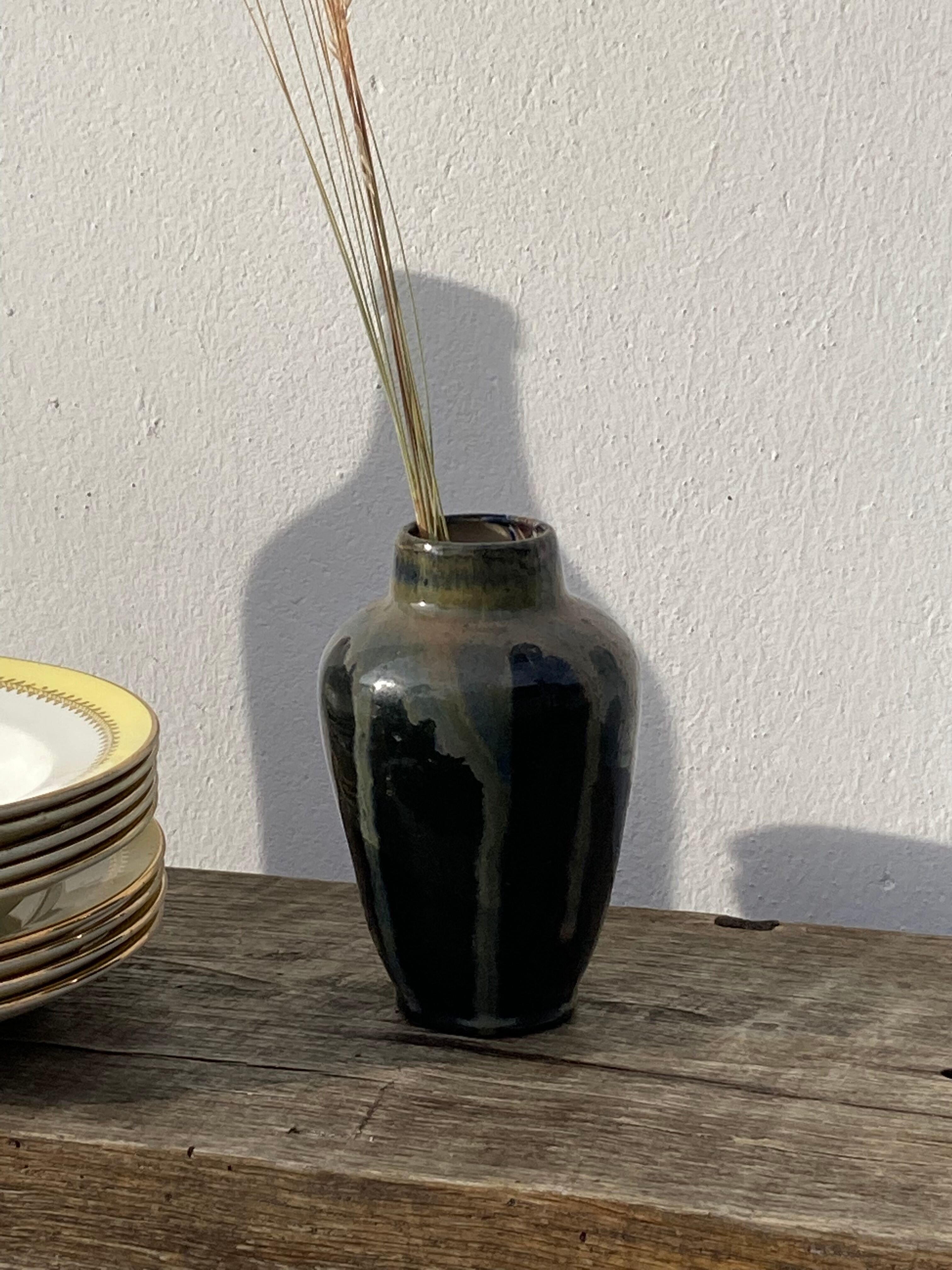 Art Deco stoneware vase signed Jean Pointu, 1920 Saint Amand en Puisaye