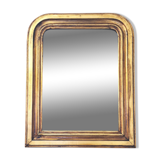 Antique Louis Philippe mirror, gilded with gold leaf - "Ancelin"