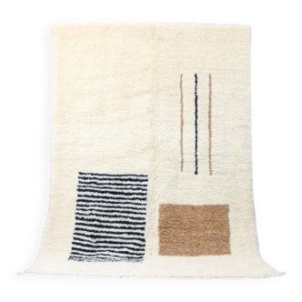 Berber rug in pure wool, size 200 x 250 cm
