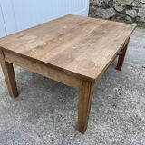 Rustic Farmhouse Coffee Table with 1 Drawer 1950