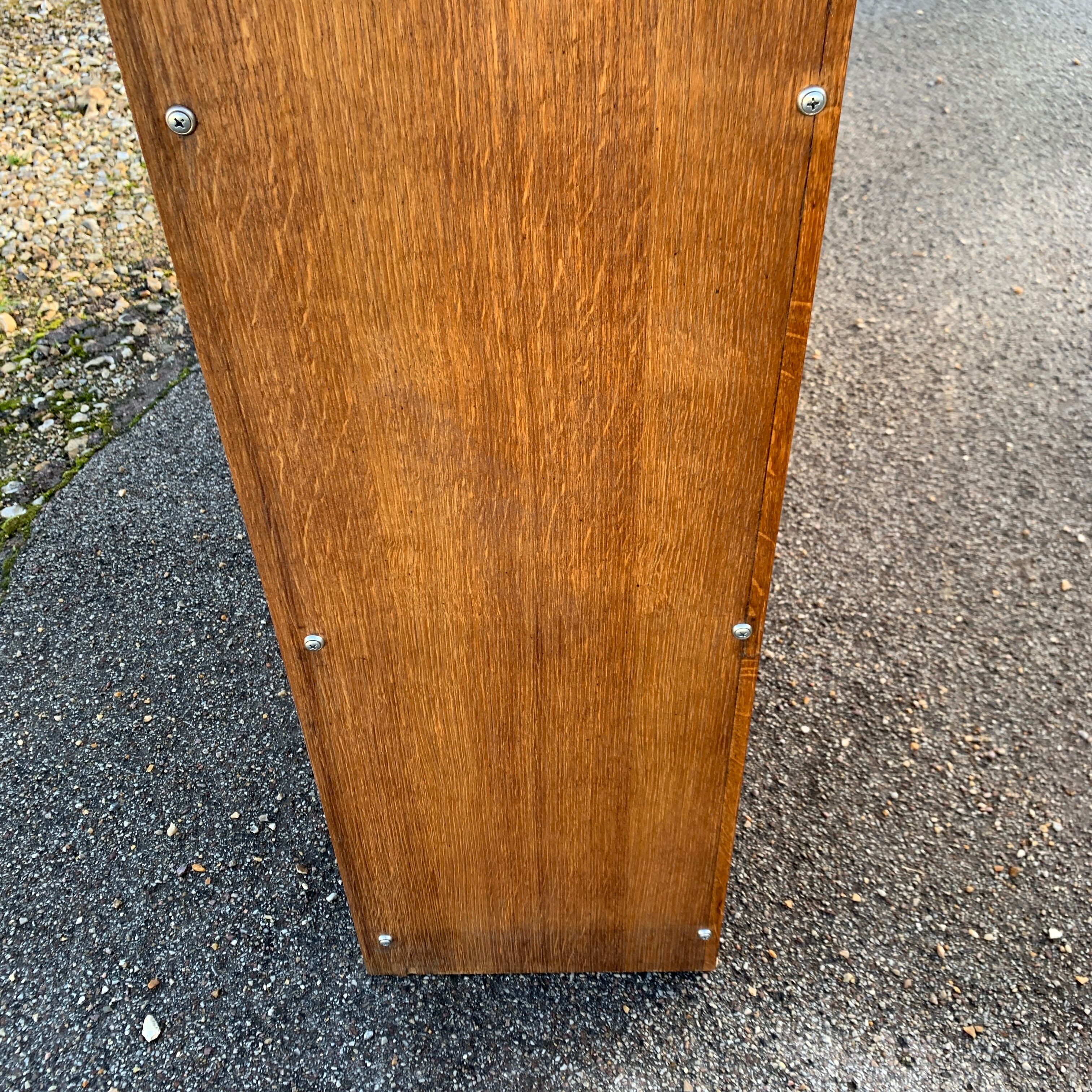 Pair of vintage glass shelves libraries