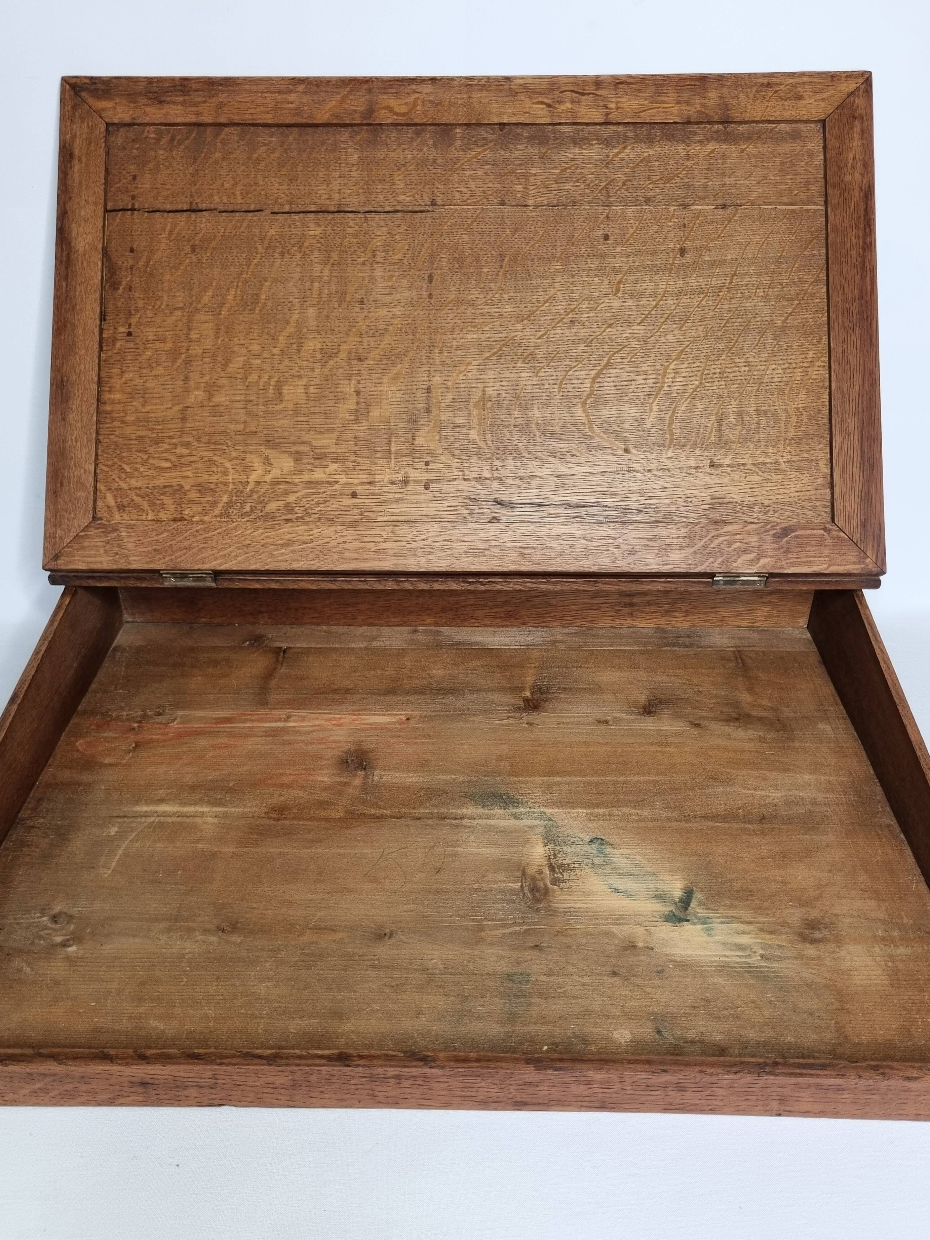 Old solid wood desk, 65 cm x 49 cm