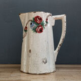 Flower pitcher in 19th century earthenware