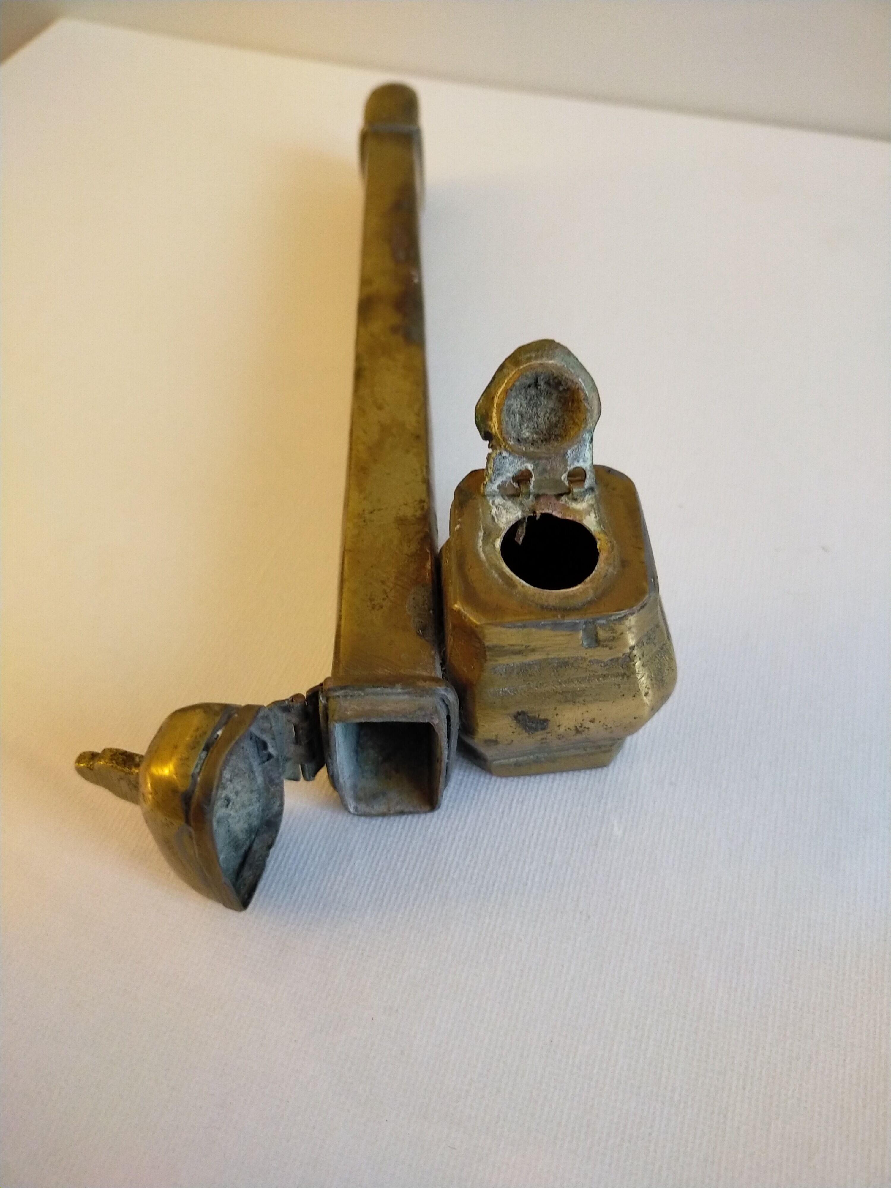 Brass case for writing