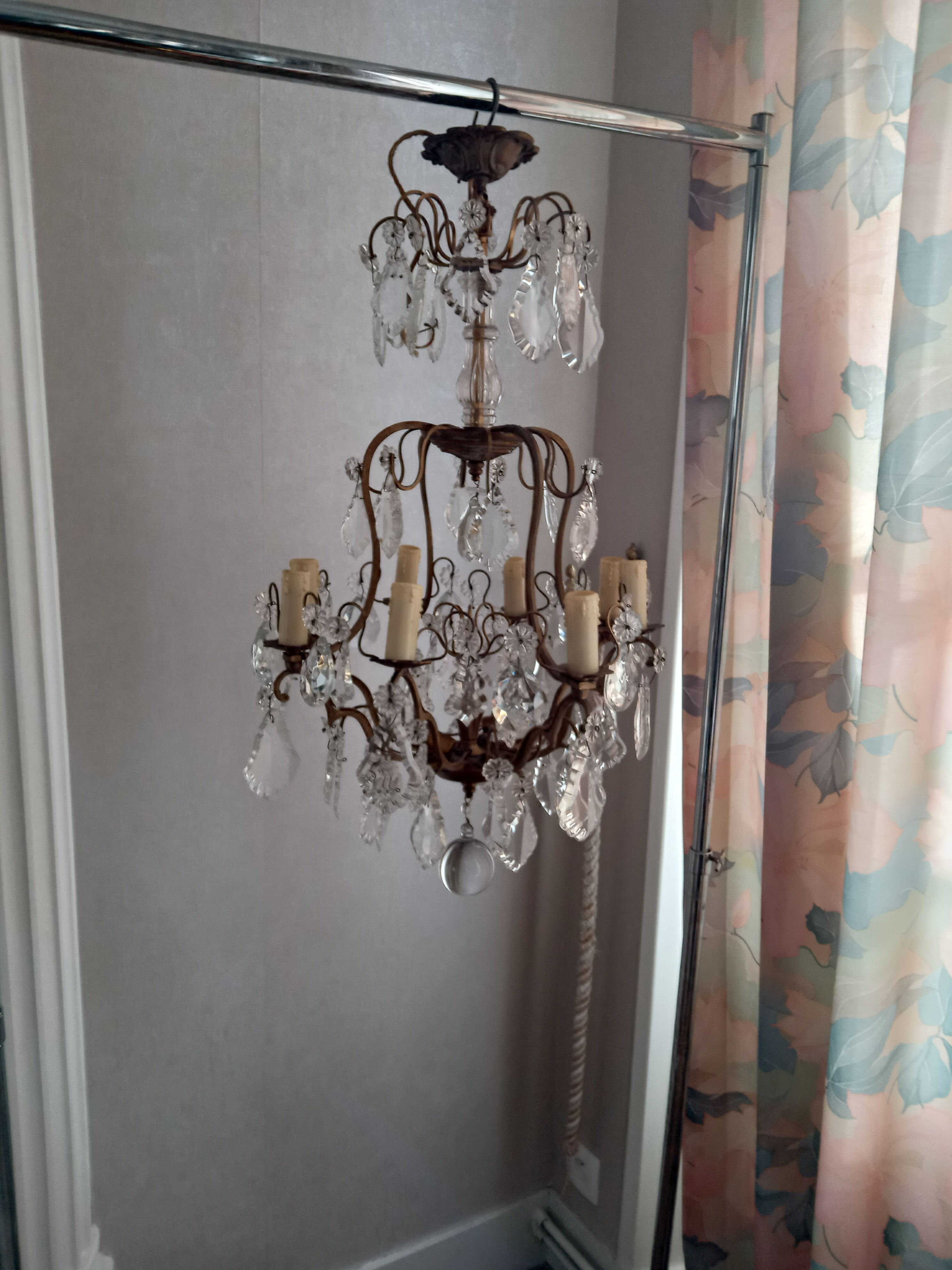 Stamped chandelier