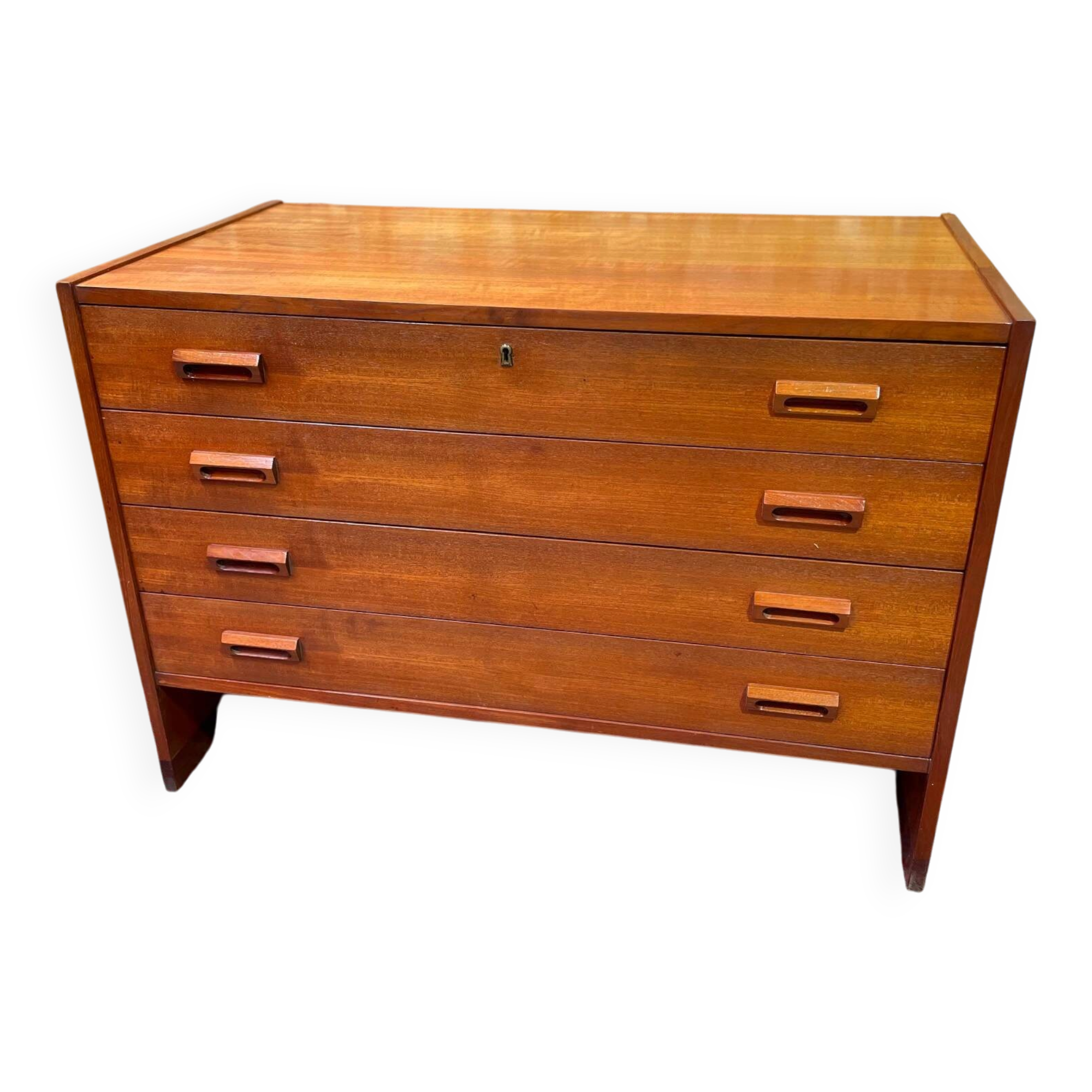 Commode scandinave en teck vintage années 60