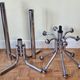 Vintage chrome metal coat rack, 70s-80s