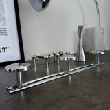 Vintage chrome wall coat rack