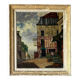 Oil on canvas signed CH Chaloy "Parisian Street" 1953 painting