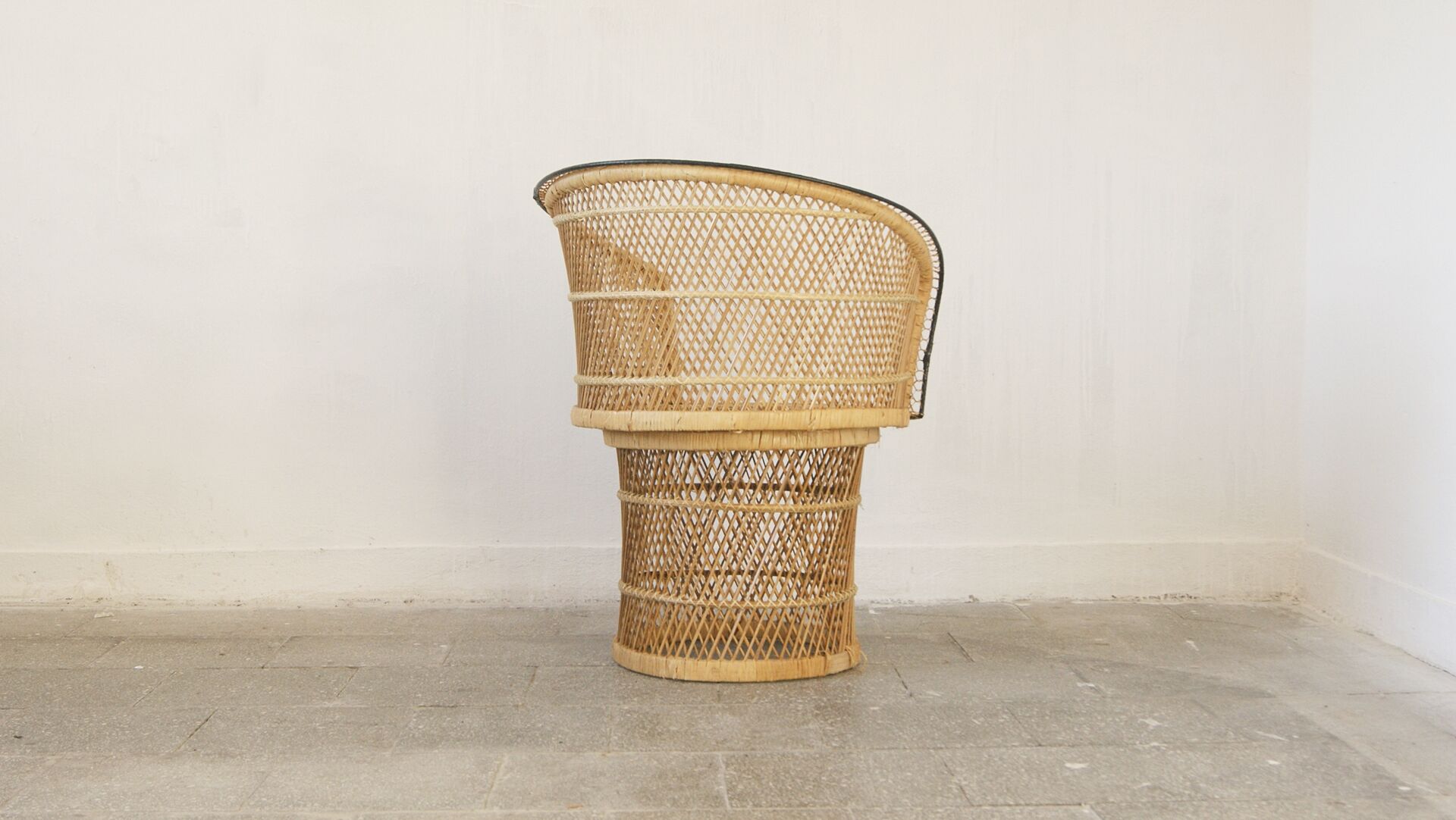 Mid-century rattan armchair, 1960s