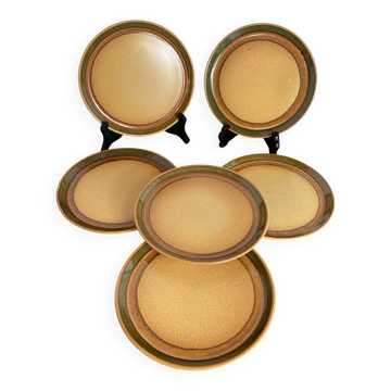 Assiettes à dessert en grès, Bidonviller France