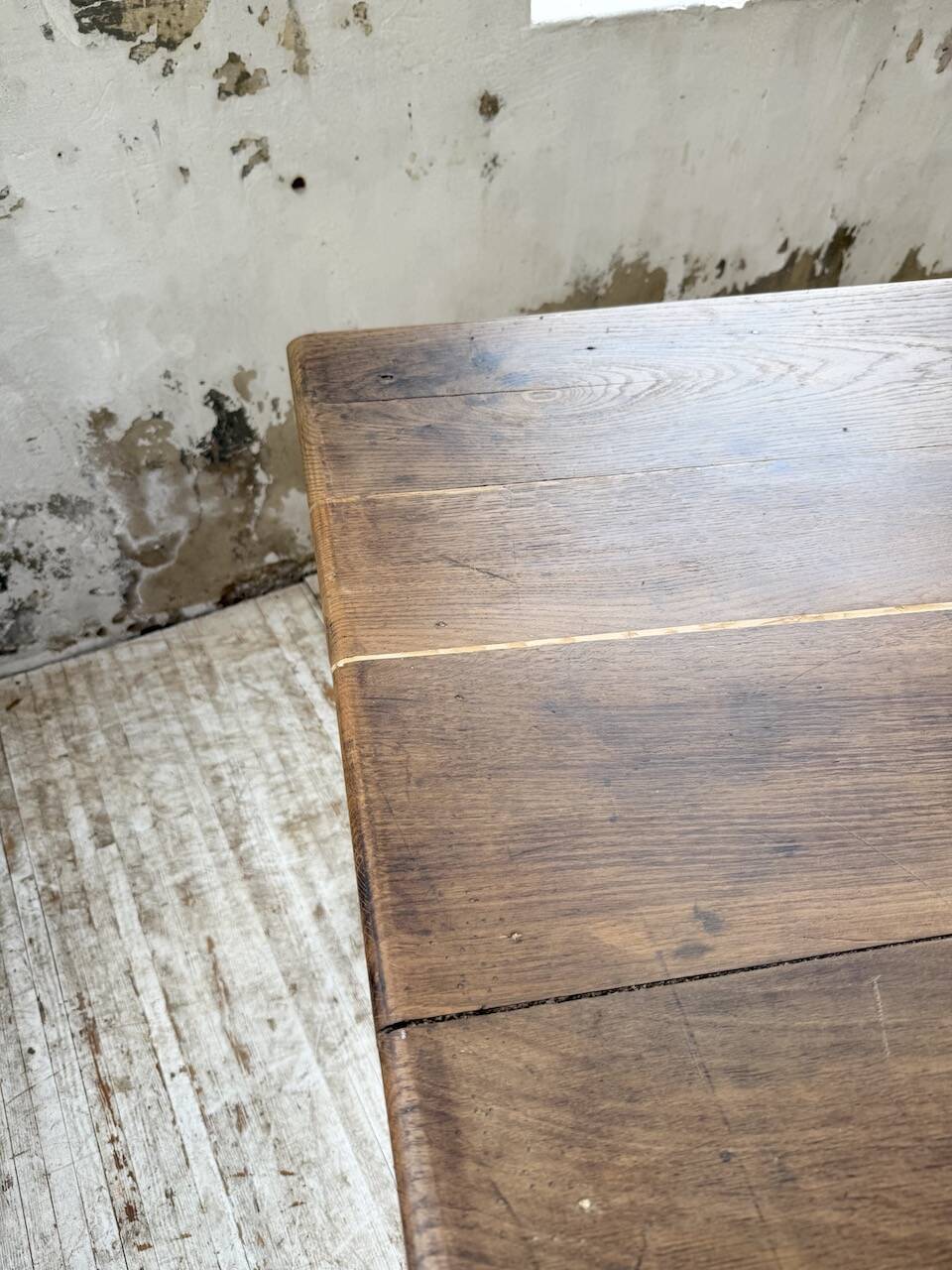Large “square” oak farmhouse table 1950