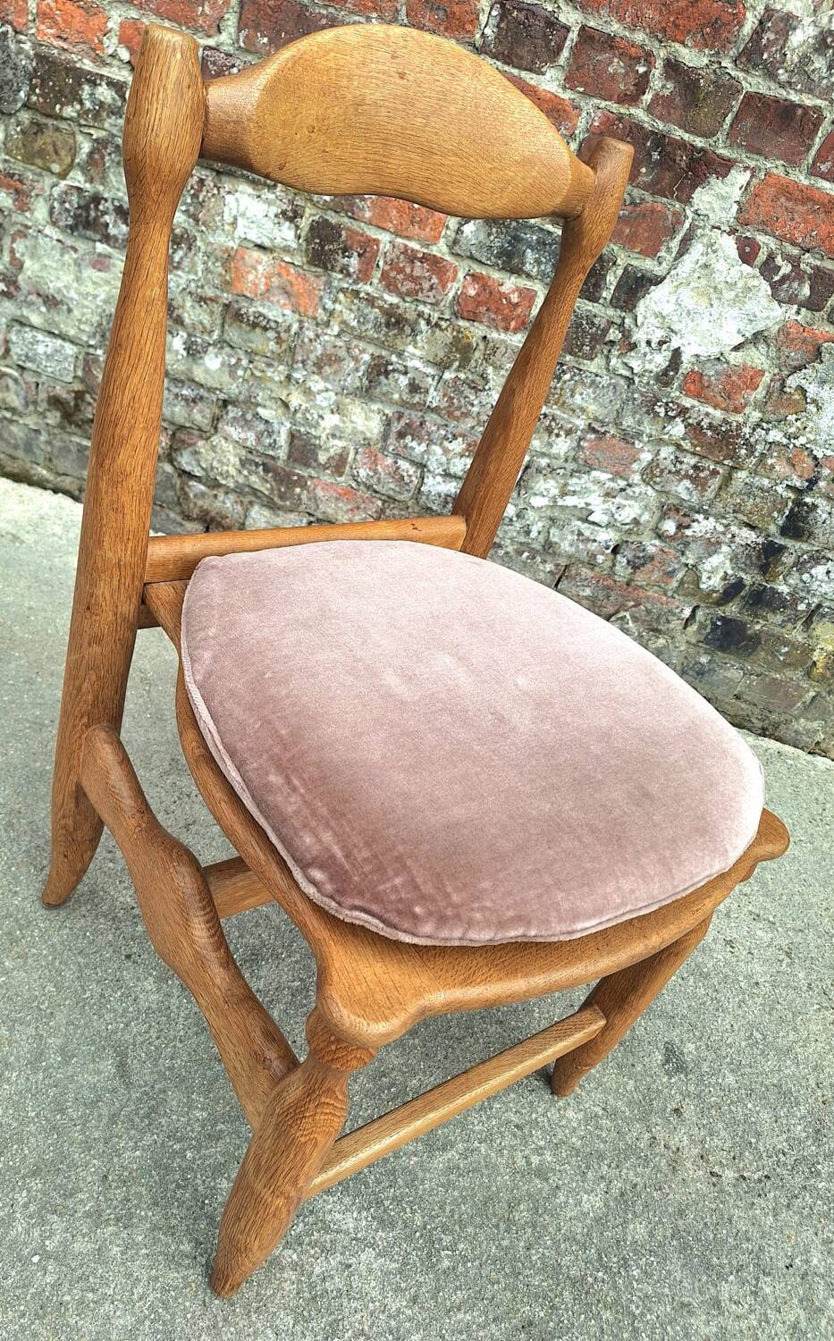 Set of 4 Guillerme and Chambron Charlotte model chairs, vintage seats