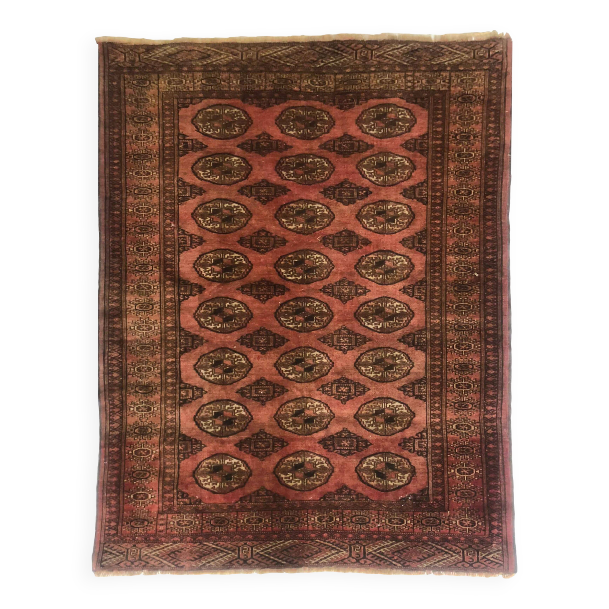 12- quality old persian bukhara rug 160x122