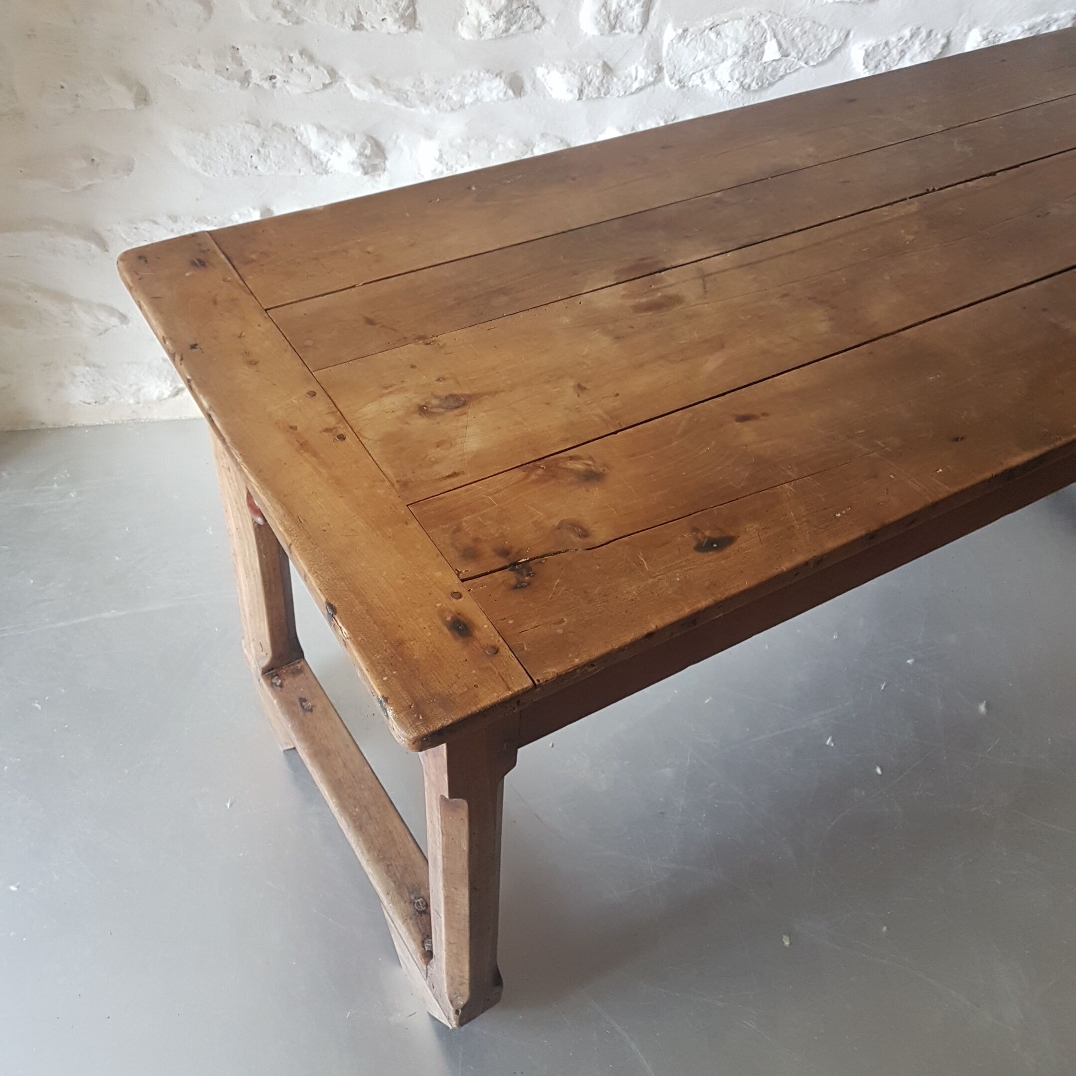 Beautiful farmhouse narrow table in solid wood