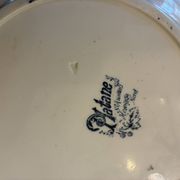 Lot de 5 assiettes plates Saint Amand Terre de Fer
