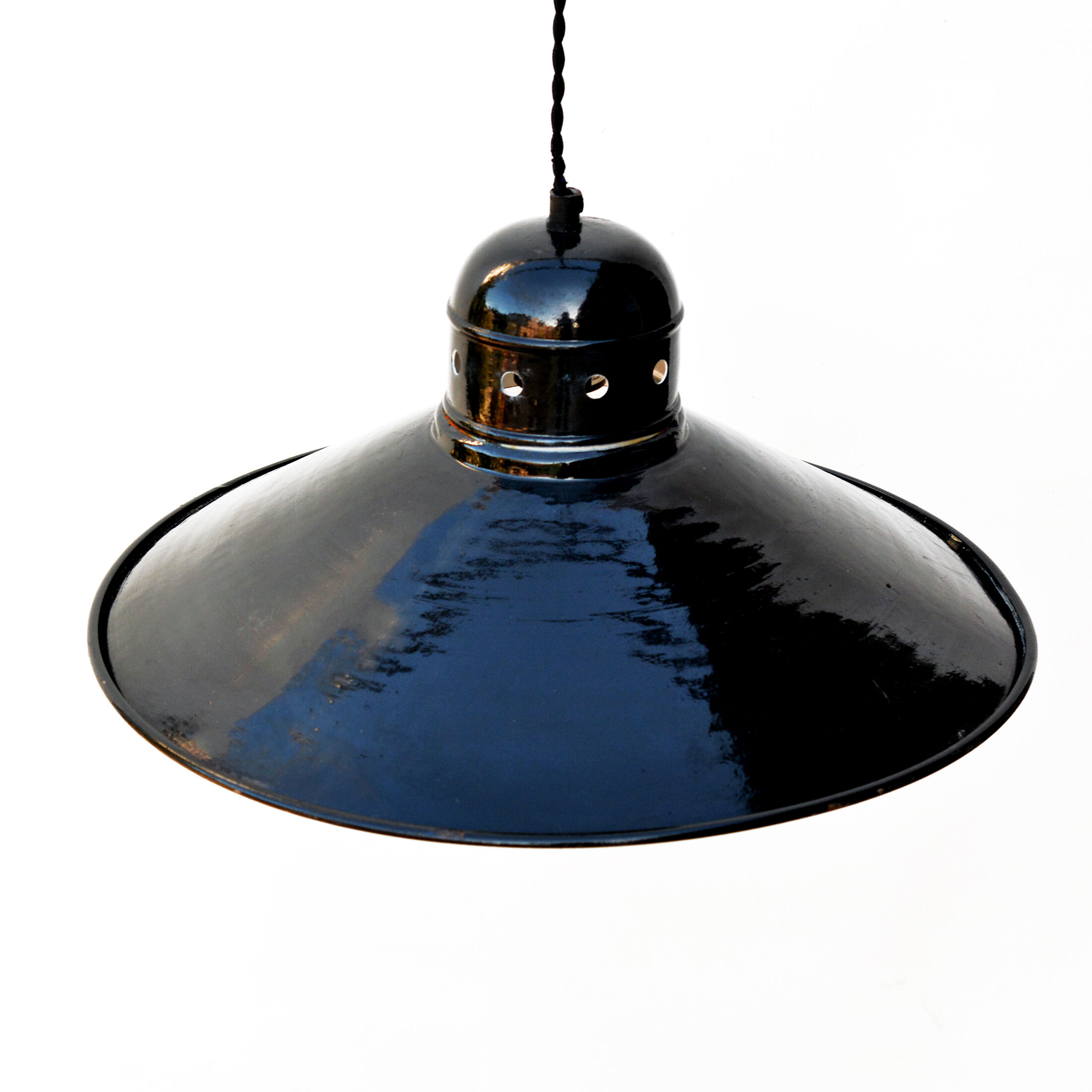 Industrial pendant lamp, Storch Leuchten, Germany, 1960s
