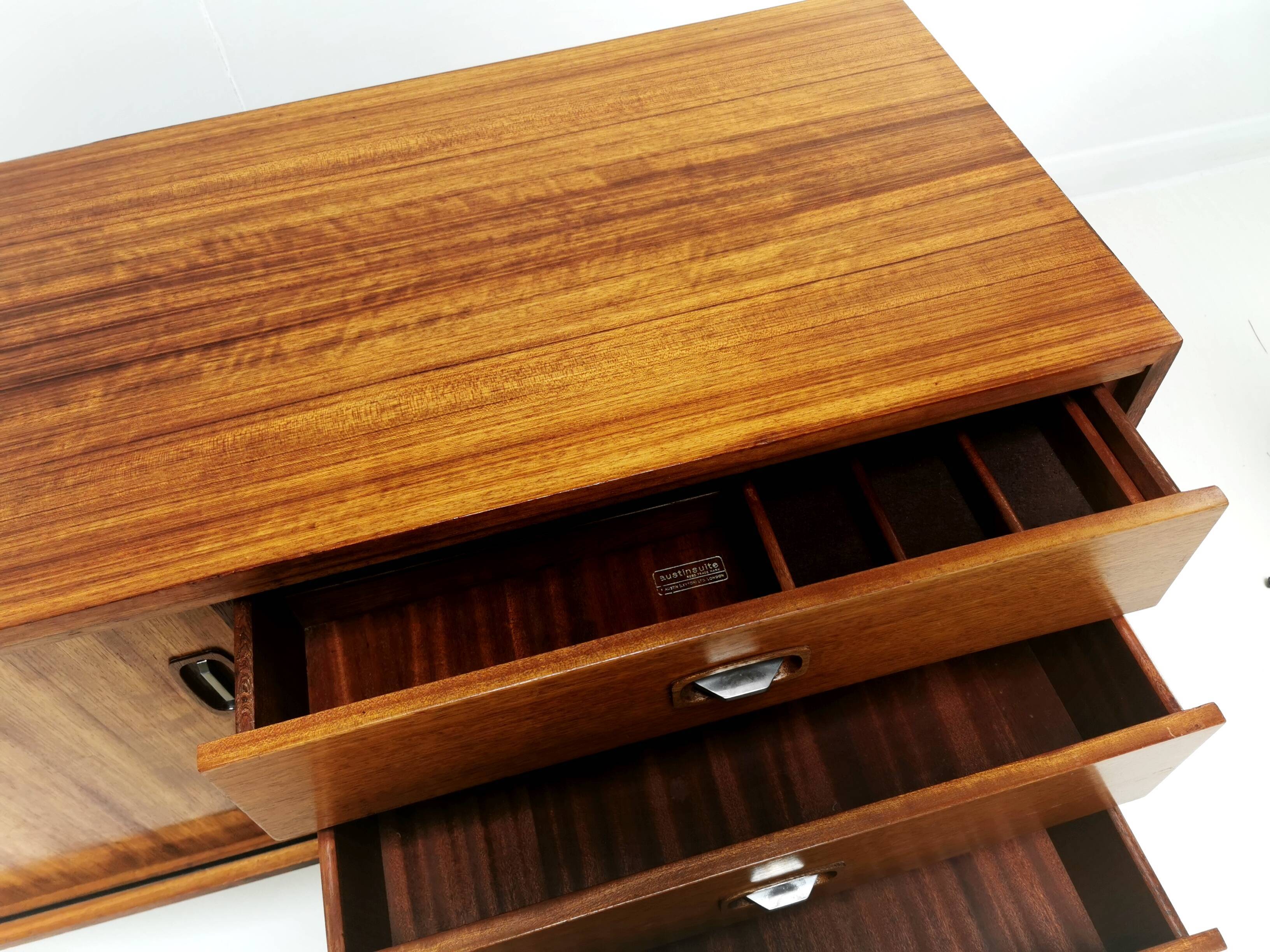 British made Austinsuite teak mid century sideboard, 1960s