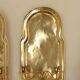 Pair of Swedish Mid Century Brass Wall Sconces