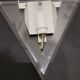 Art deco wall lamp in gilded metal and plexi