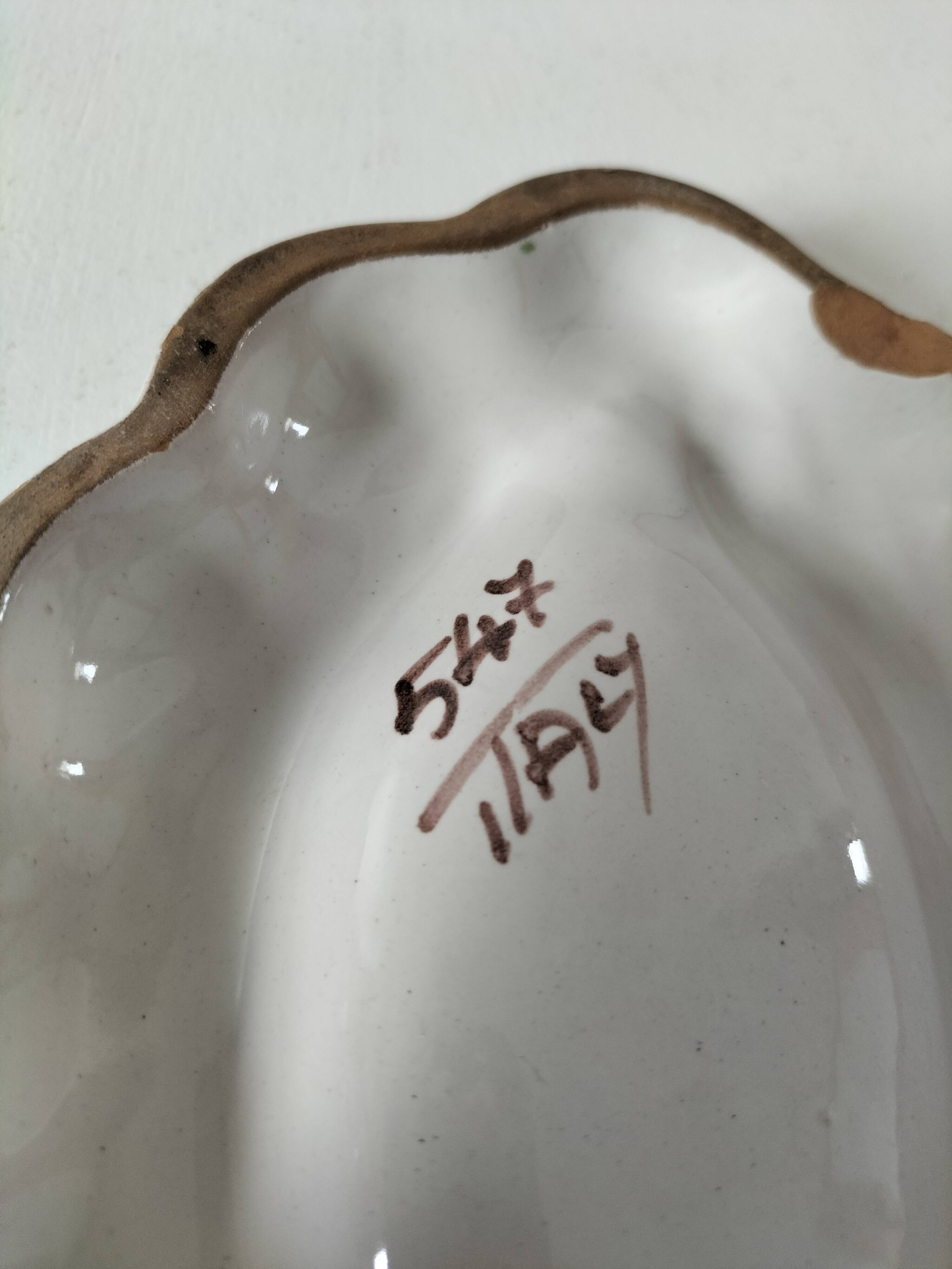 Italian ceramic soap dish