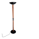 Lampadaire vintage bois métal année 80