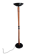 Vintage wooden metal floor lamp from the 80s.