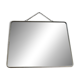 Antique barber's mirror with chain, art deco, 1940s-1950s