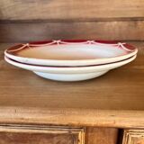 Set of 2 hollow plates Digoin & Sarreguemines model "Cibon"