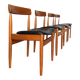 Lot de 4 chaises danoises en teck