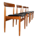 Lot de 4 chaises danoises en teck