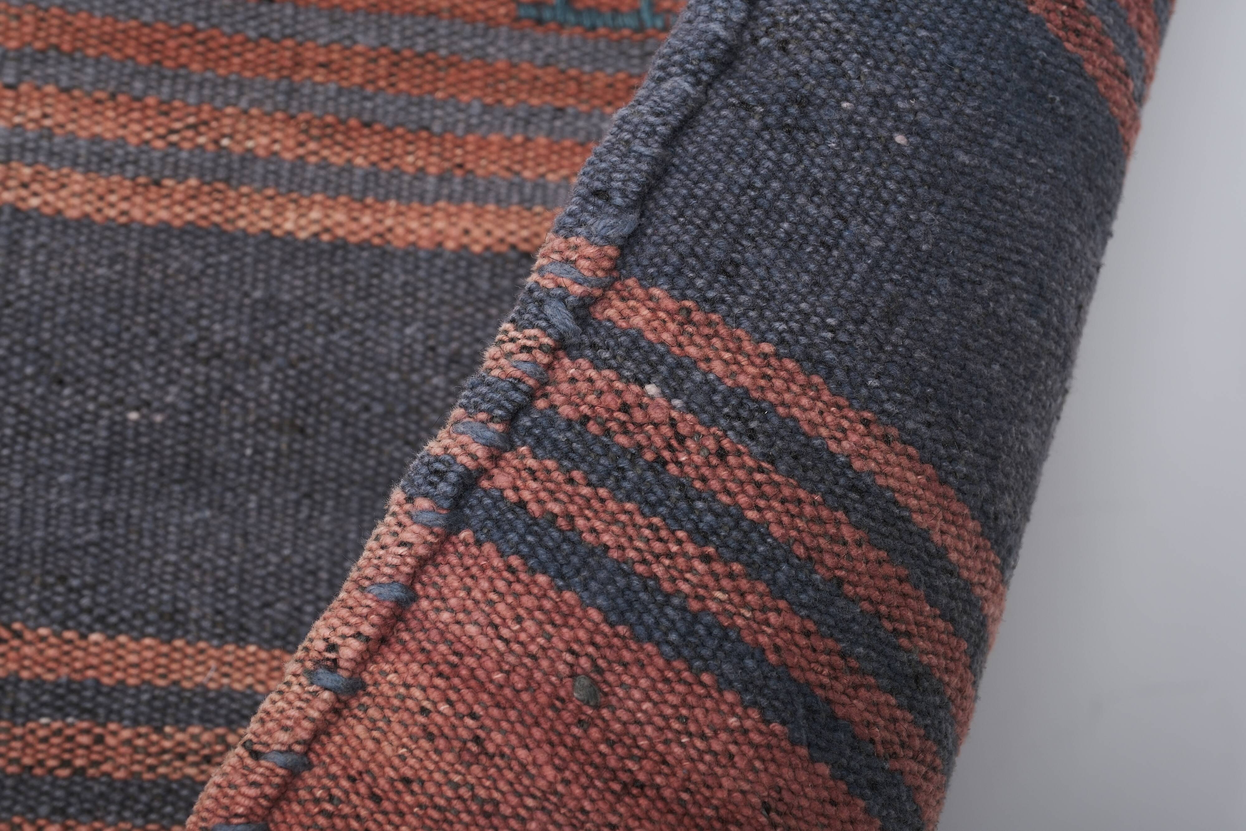 Vintage Turkish Oushak Rug Handwoven 120x286 cm