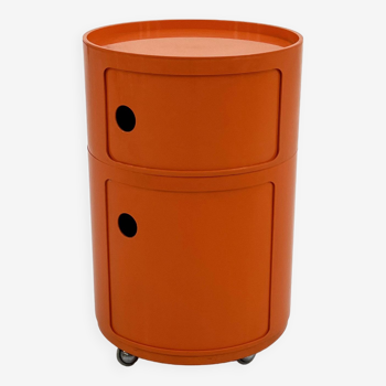 Cabinet Componibili orange par Anna Castelli Ferrieri pour Kartell, 1970