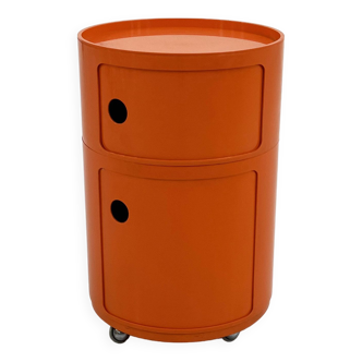 Cabinet Componibili orange par Anna Castelli Ferrieri pour Kartell, 1970