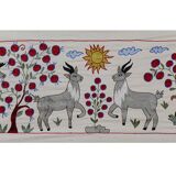 Hand-knotted rug, vintage Turkish rug 50x147 cm