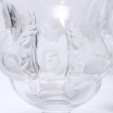 Pair of Lalique vases - dampierre model - satin molded crystal - period: 20th century
