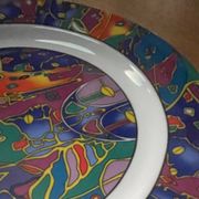 6 SO FRENCH designer plates, Galion decor