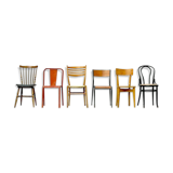 Lot of 6 vintage depareillees chairs