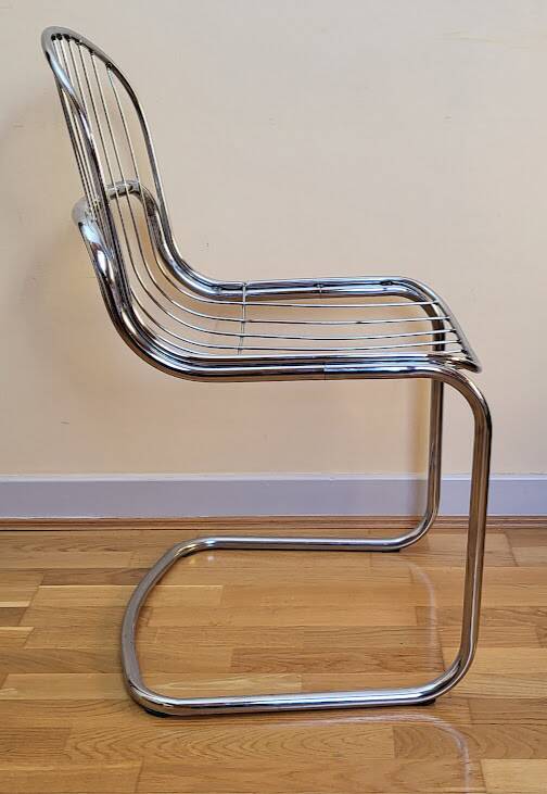 Chrome metal chair
