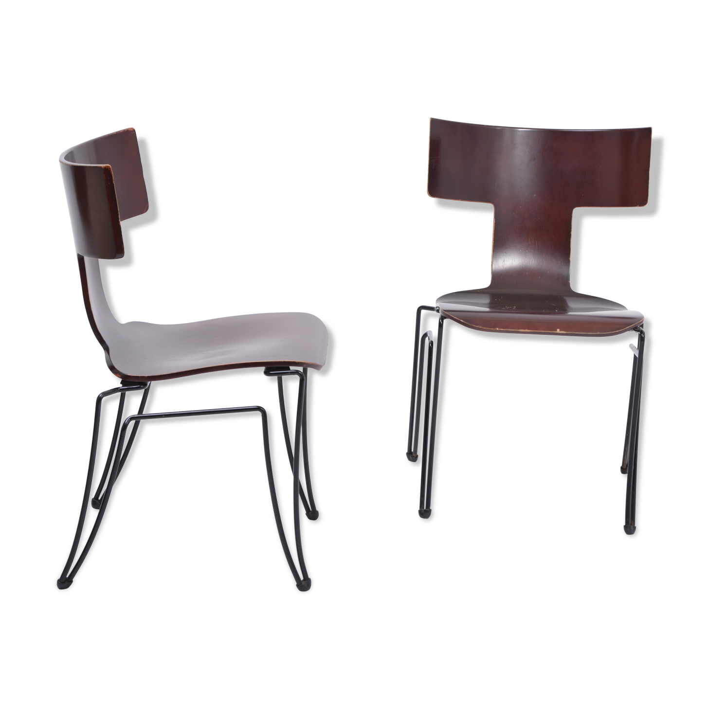 Pair of Vintage Anziano Dining Chairs by John Hutton for Donghia
