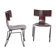Paire de chaises de salle à manger Anziano Vintage par John Hutton pour Donghia