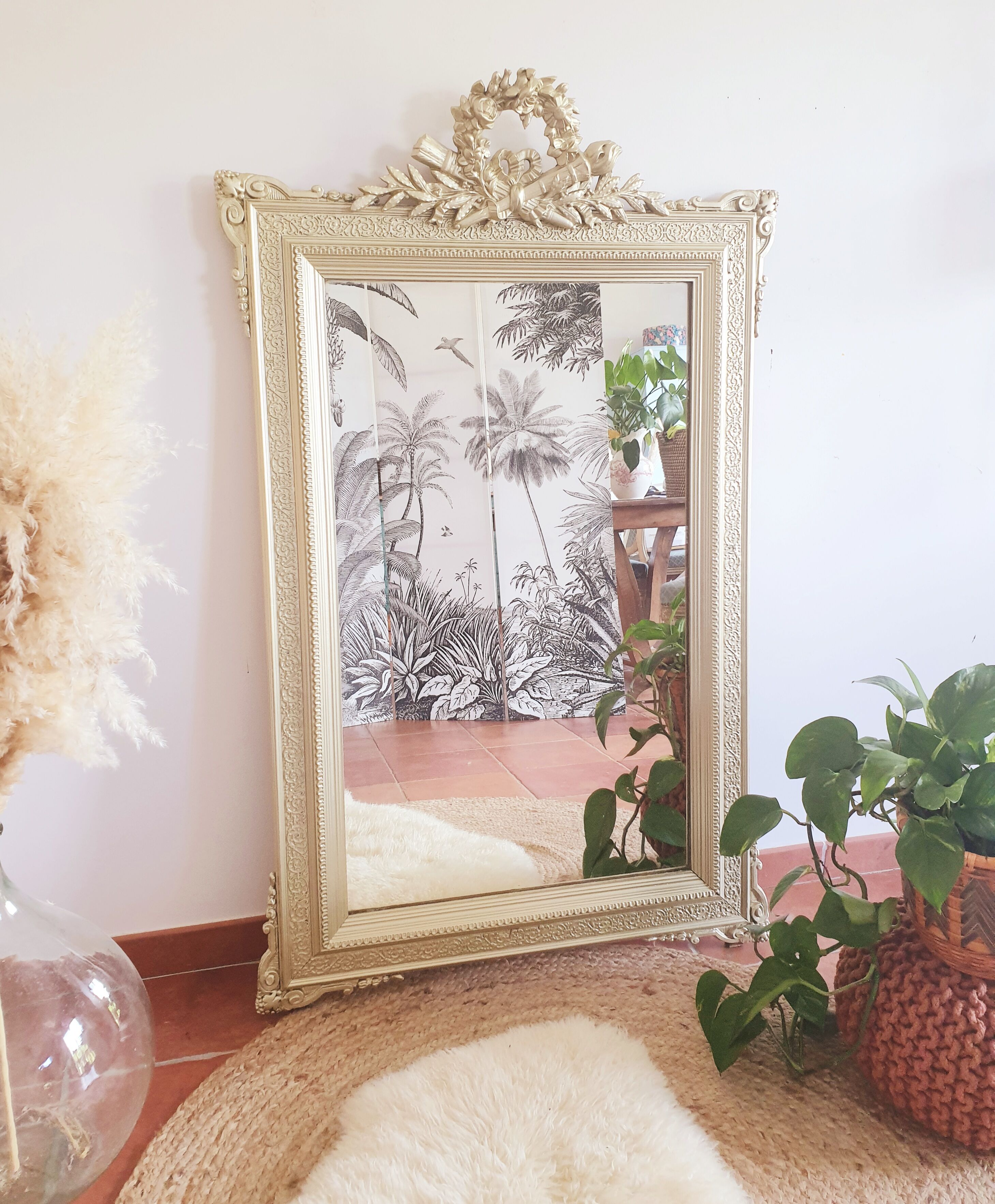 Beautiful old mirror Napoleon III 80x130cm